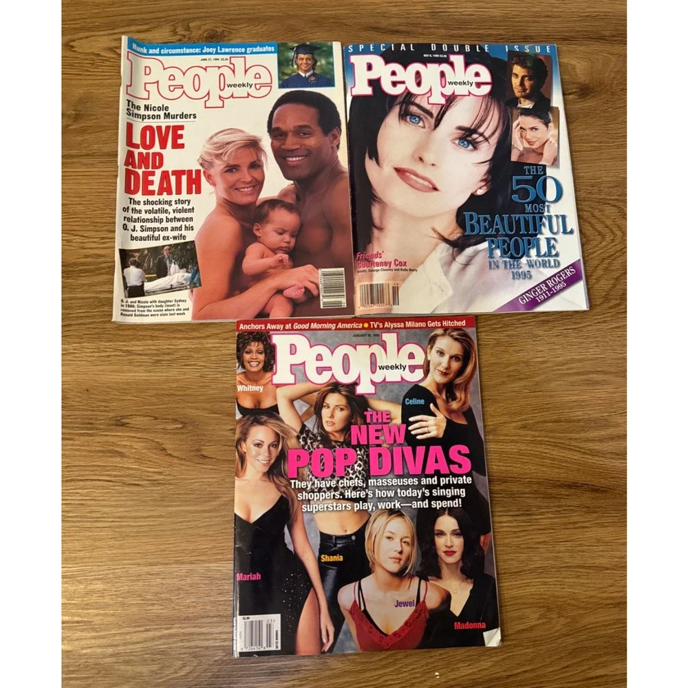 📰 Vintage People Weekly Magazine Lot OJ Simpson Tyson Madonna Meg Ryan 1981-99